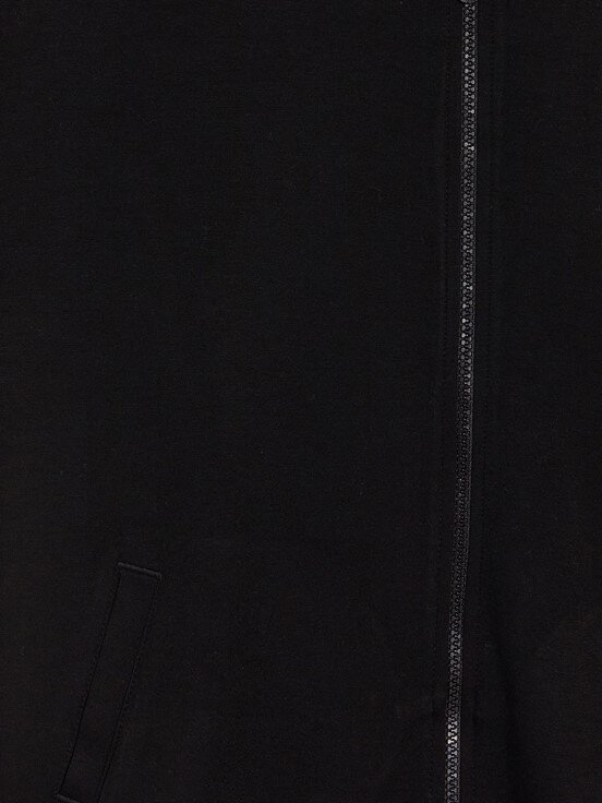 Fermuarlı Sweatshirt YENİ SİYAH