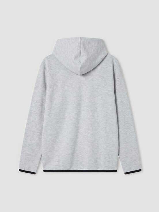 Fermuarlı Sweatshirt AÇIK GRİ MELANJ