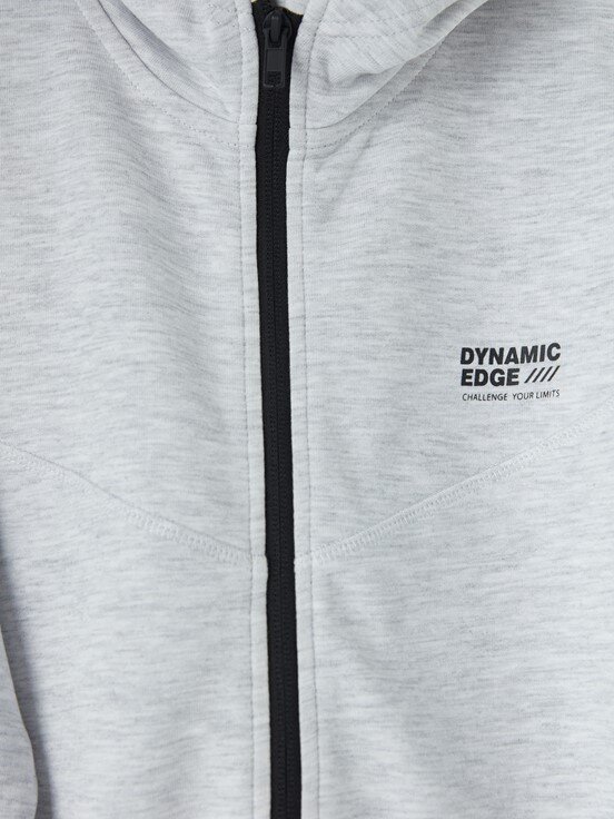 Fermuarlı Sweatshirt AÇIK GRİ MELANJ