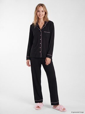 Pijama Takım YENİ SİYAH