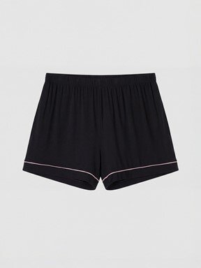 Şortlu Pijama Takımı YENİ SİYAH