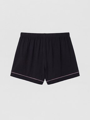 Şortlu Pijama Takımı YENİ SİYAH