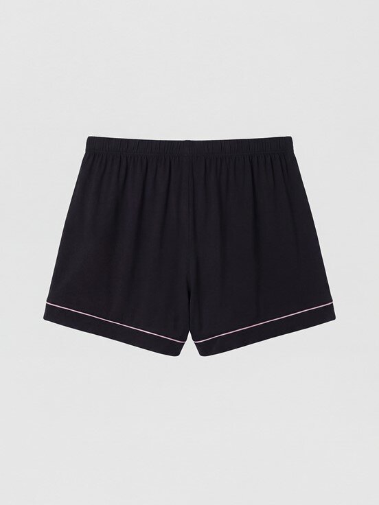 Şortlu Pijama Takımı YENİ SİYAH