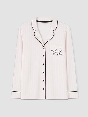 Pijama Takım EKRU BASKILI