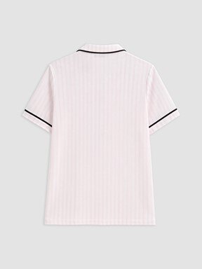 Şortlu Pijama Takımı EKRU BASKILI