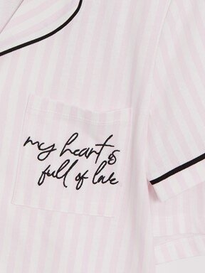 Şortlu Pijama Takımı EKRU BASKILI