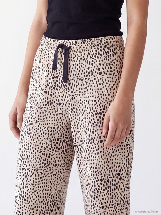 Pijama Alt UÇUK PEMBE BASKILI