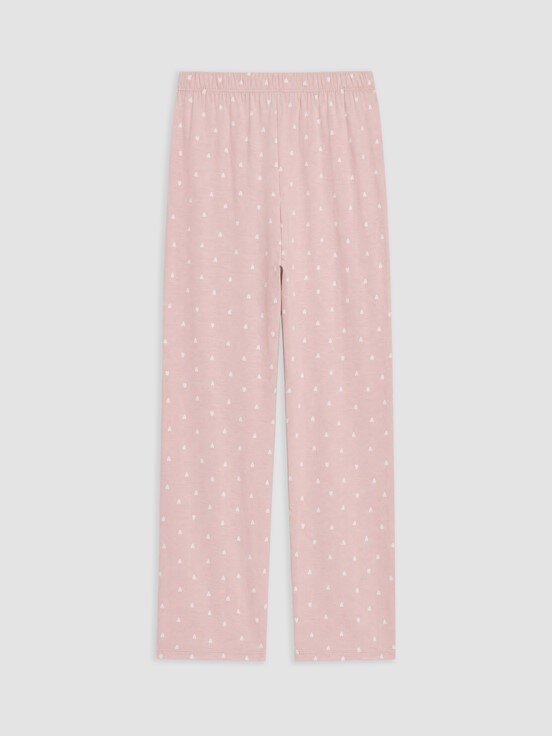 Pijama Takım PEMBE BASKILI
