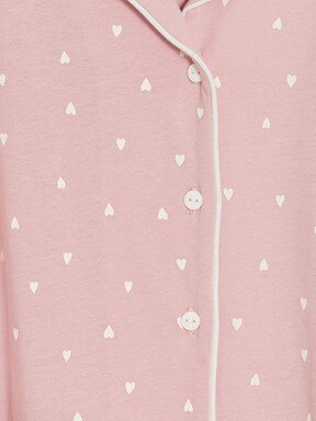 Pijama Takım PEMBE BASKILI