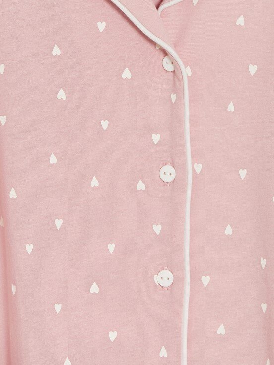 Pijama Takım PEMBE BASKILI