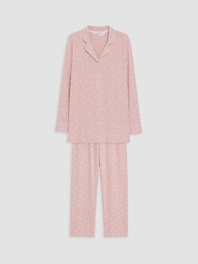 Pijama Takım PEMBE BASKILI