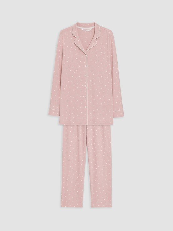 Pijama Takım PEMBE BASKILI