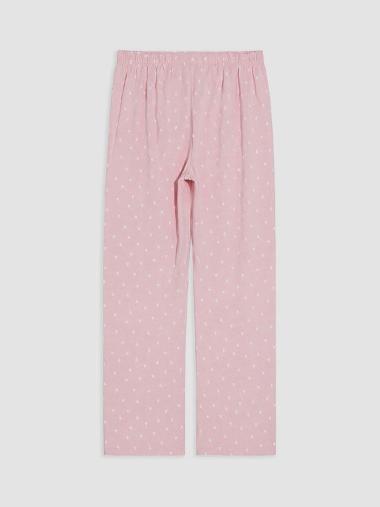 Pijama Takım PEMBE BASKILI