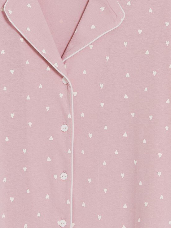 Pijama Takım PEMBE BASKILI