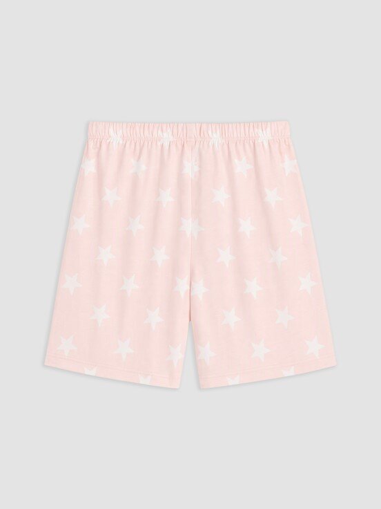 Şortlu Pijama Takımı AÇIK PEMBE BASKILI