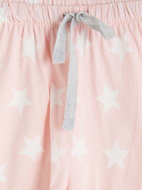 Şortlu Pijama Takımı AÇIK PEMBE BASKILI