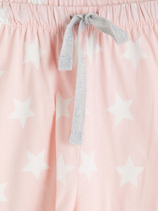 Şortlu Pijama Takımı AÇIK PEMBE BASKILI