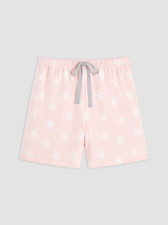 Şortlu Pijama Takımı AÇIK PEMBE BASKILI