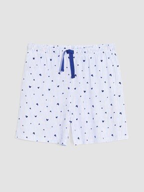 Şortlu Pijama Takımı MAVİ ÇİZGİLİ