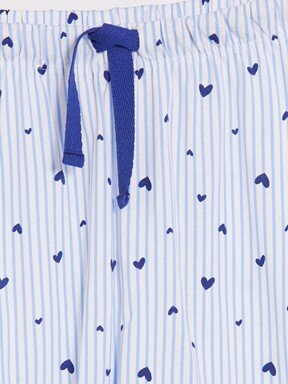 Şortlu Pijama Takımı MAVİ ÇİZGİLİ