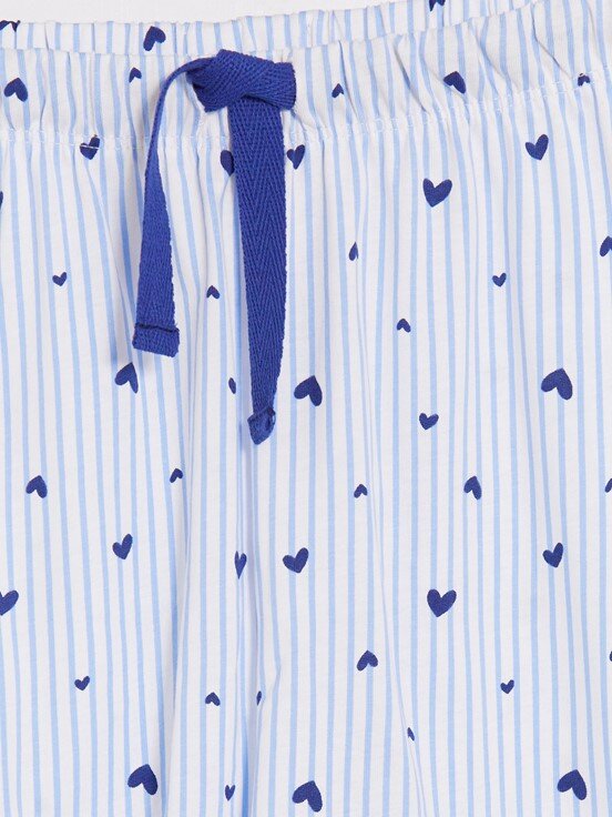 Şortlu Pijama Takımı MAVİ ÇİZGİLİ