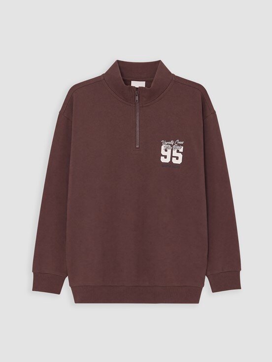 Sweatshirt KAHVERENGİ