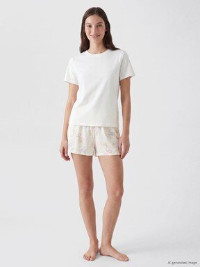 Pijama Alt EKRU BASKILI