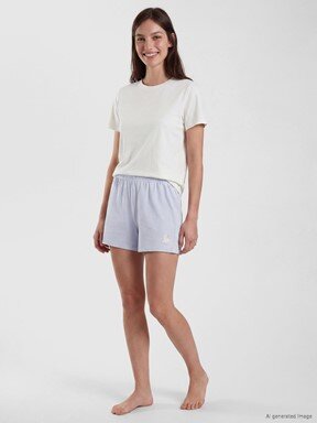 Pijama Alt EKRU BASKILI