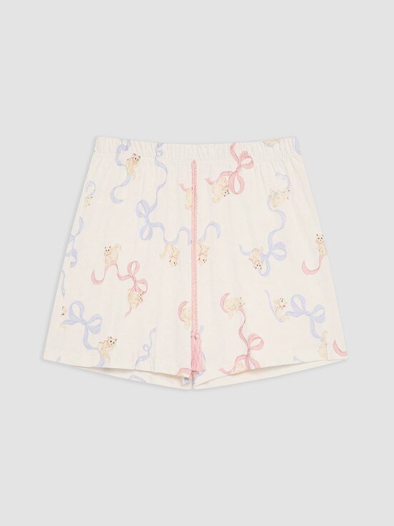 Pijama Alt EKRU BASKILI