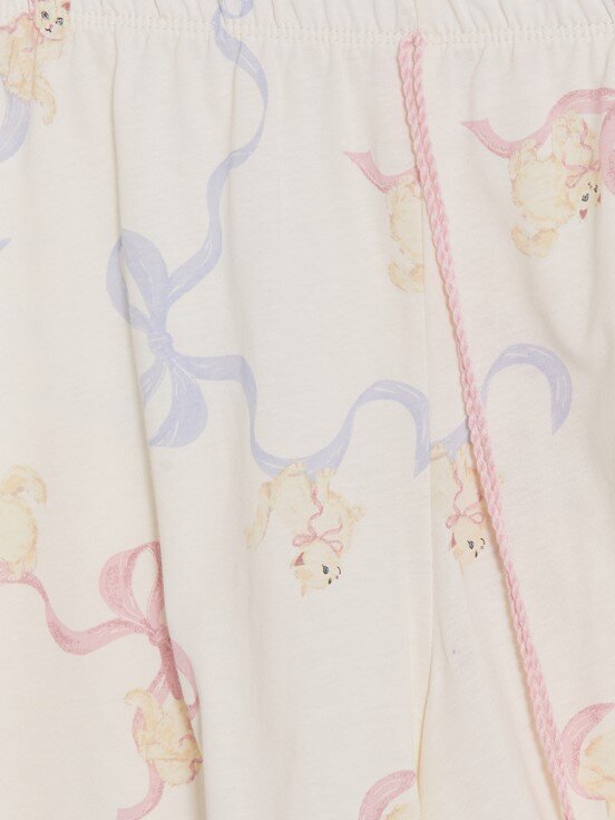Pijama Alt EKRU BASKILI