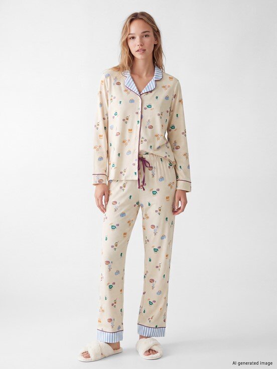 Pijama Takım EKRU MELANJ