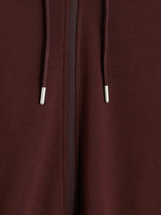 Fermuarlı Sweatshirt BORDO