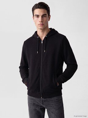 Fermuarlı Sweatshirt BORDO