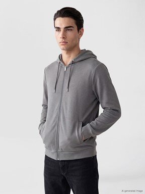 Fermuarlı Sweatshirt BORDO