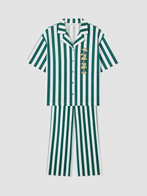 Pijama Takım EKRU BASKILI
