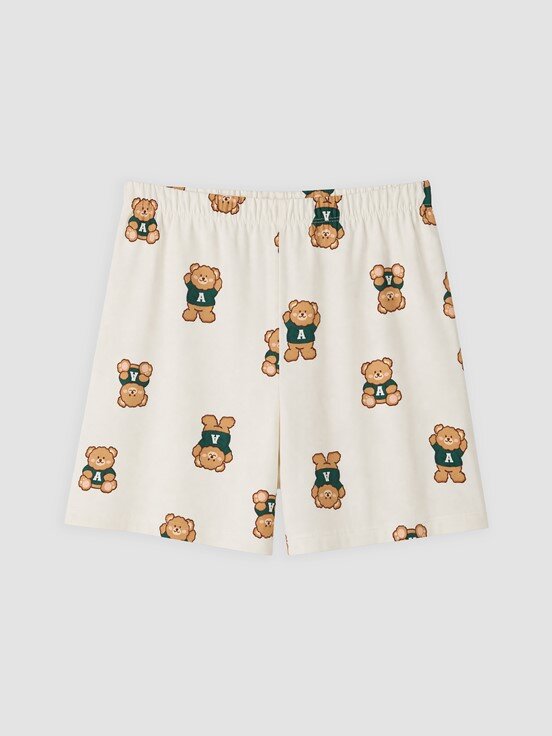Şortlu Pijama Takımı UÇUK PEMBE BASKILI
