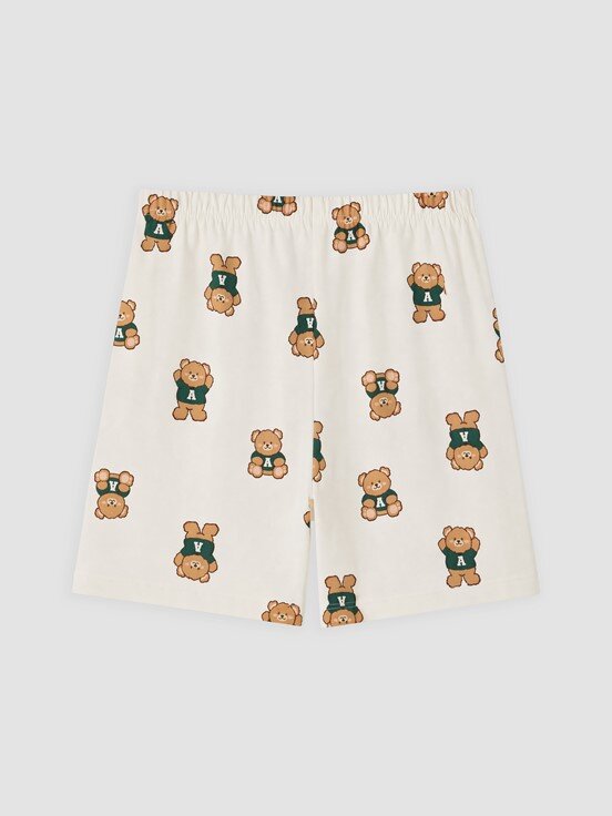 Şortlu Pijama Takımı UÇUK PEMBE BASKILI