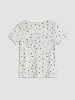 Kaprili Pijama Takımı KOYU GRİ BASKILI