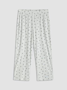 Kaprili Pijama Takımı KOYU GRİ BASKILI