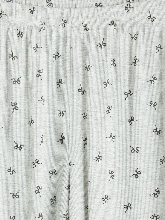 Kaprili Pijama Takımı KOYU GRİ BASKILI