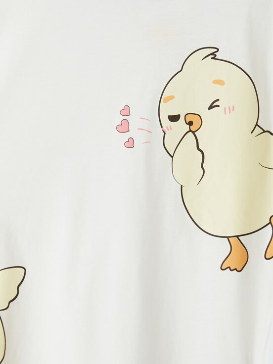 Pijama Takım SARI BASKILI