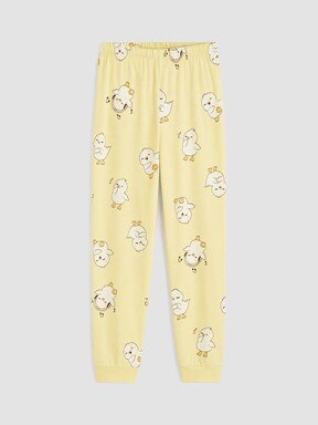 Pijama Takım SARI BASKILI