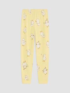 Pijama Takım SARI BASKILI