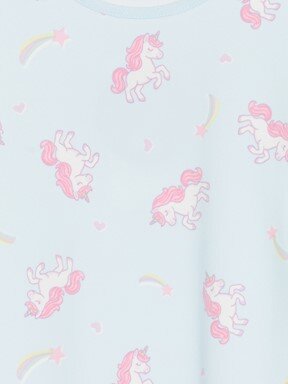 Pijama Üst AÇIK MAVİ BASKILI