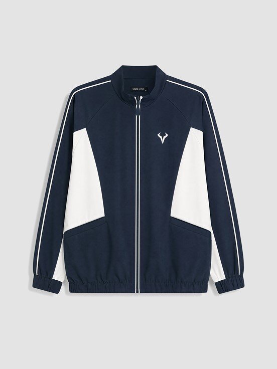 Fermuarlı Sweatshirt KOYU LACİVERT