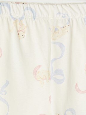 Şortlu Pijama Takımı EKRU BASKILI