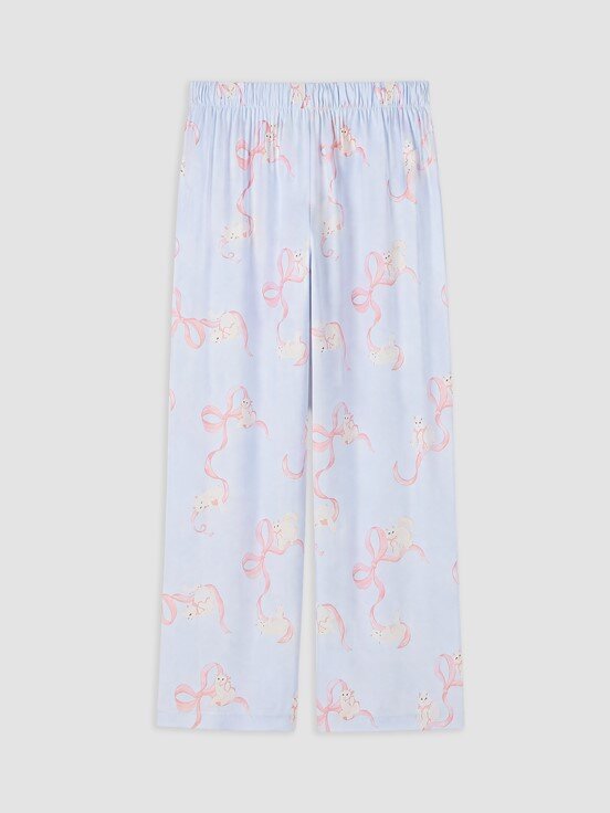 Pijama Takım AÇIK MAVİ BASKILI