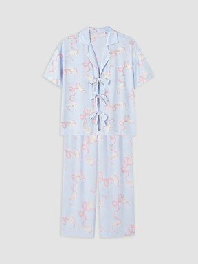 Pijama Takım AÇIK MAVİ BASKILI