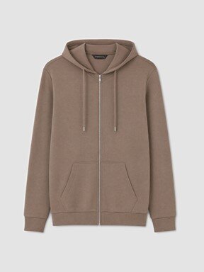 Fermuarlı Sweatshirt AÇIK KAHVERENGİ