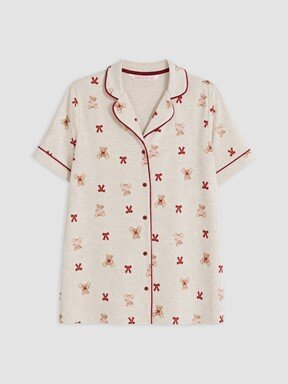 Pijama Takım YULAF EZMESİ MELANJ